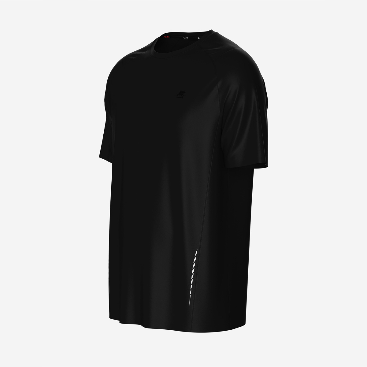 Picture of TORR Black Men's Activewear T-shirt