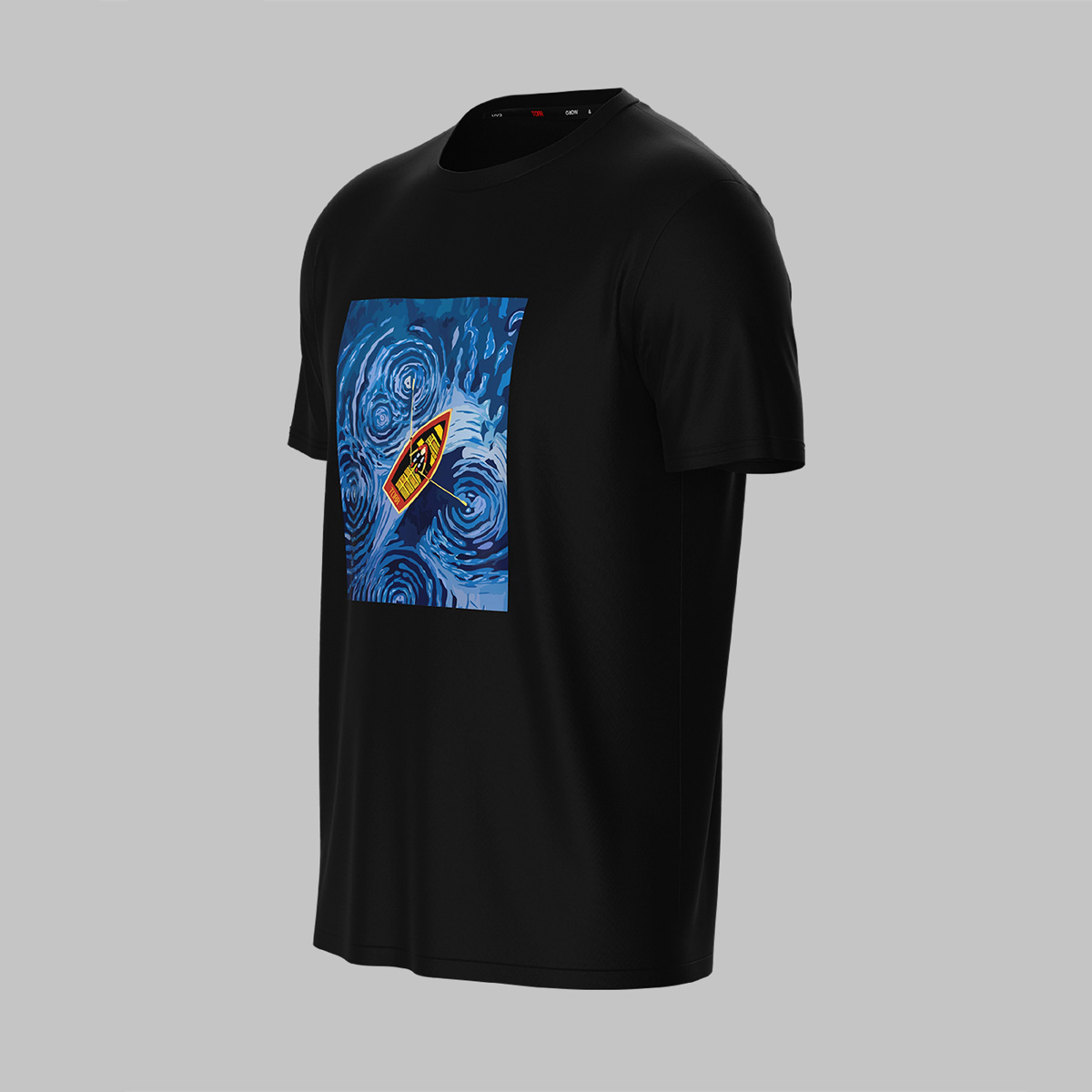 Picture of TORR Black Men's Activewear T-shirt