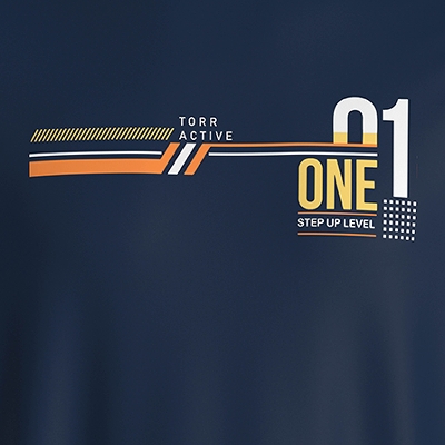 Picture of TORR Athletic Navy Men's Activewear T-shirt