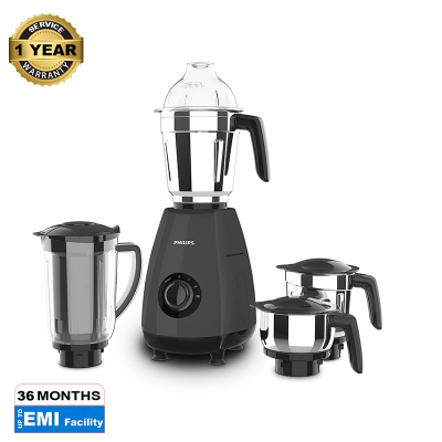 Picture of Phillips 1000W Juicer Mixer Grinder (4 Jars) Black (HL7704/00)