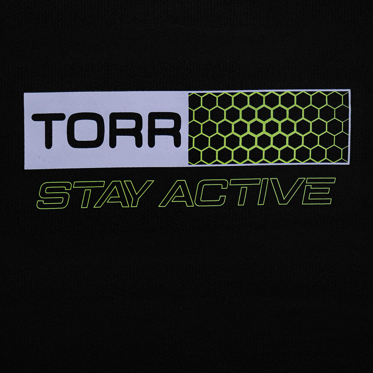 Picture of TORR Black Men's Activewear T-shirt