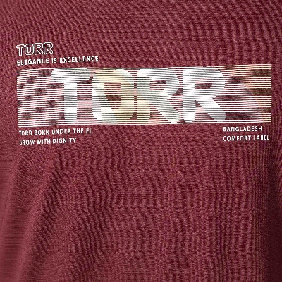 Picture of TORR Maroon Men's Activewear T-shirt