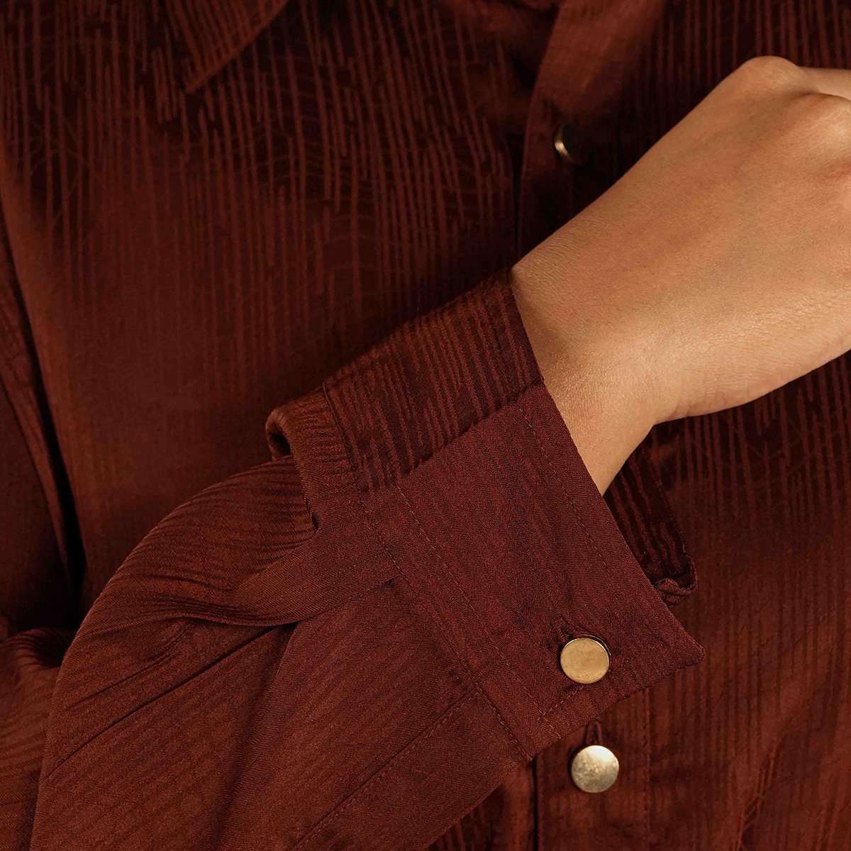 Picture of TORR Dark Brown Women's Co-Ord Set