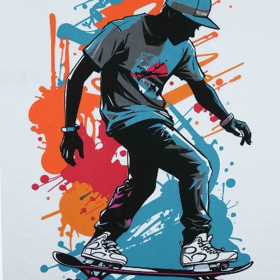 Picture of TORR White Men's Activewear T-shirt