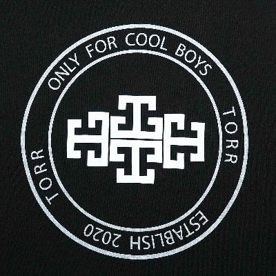 Picture of TORR Black Men's Activewear T-shirt