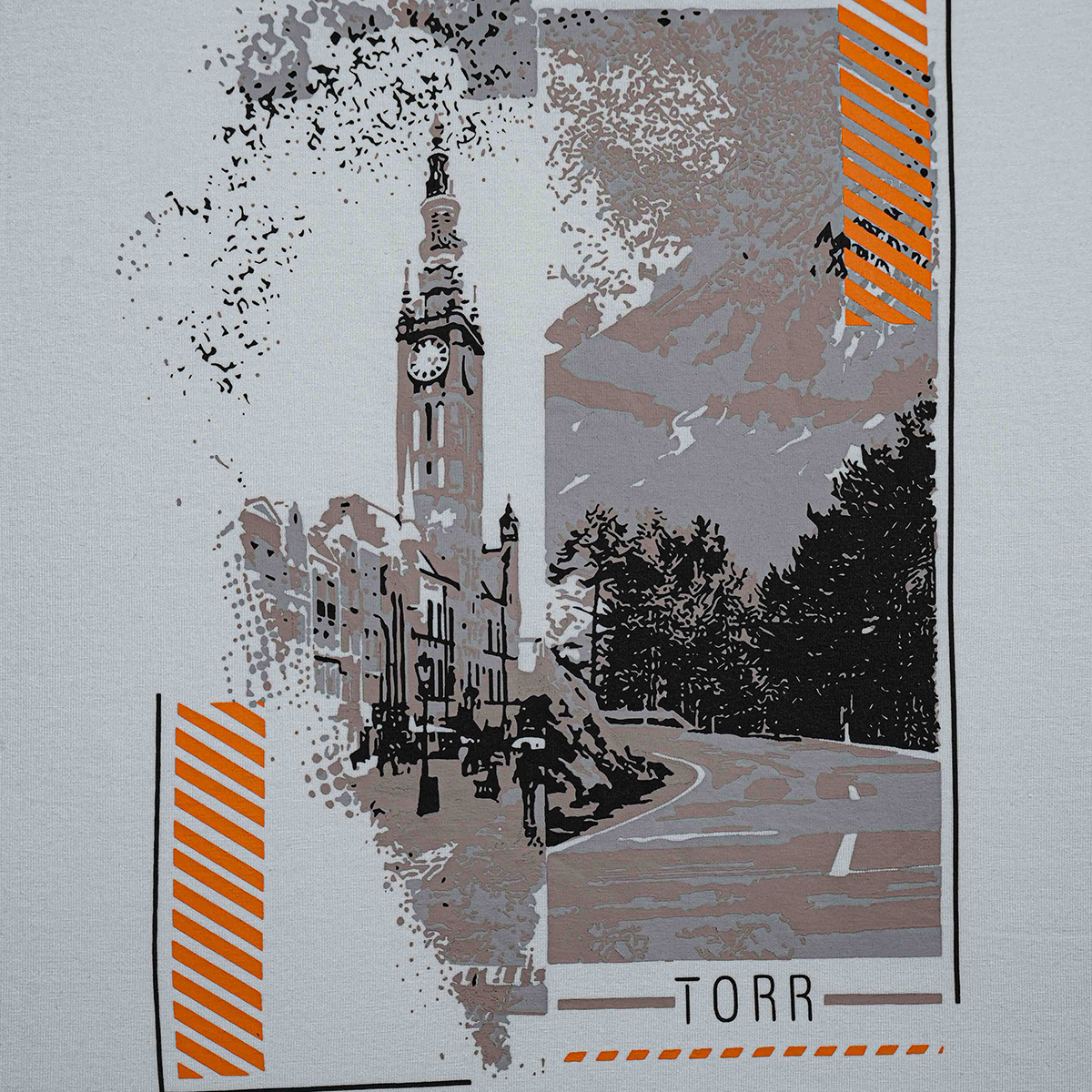 Picture of TORR White Men's  T-shirt