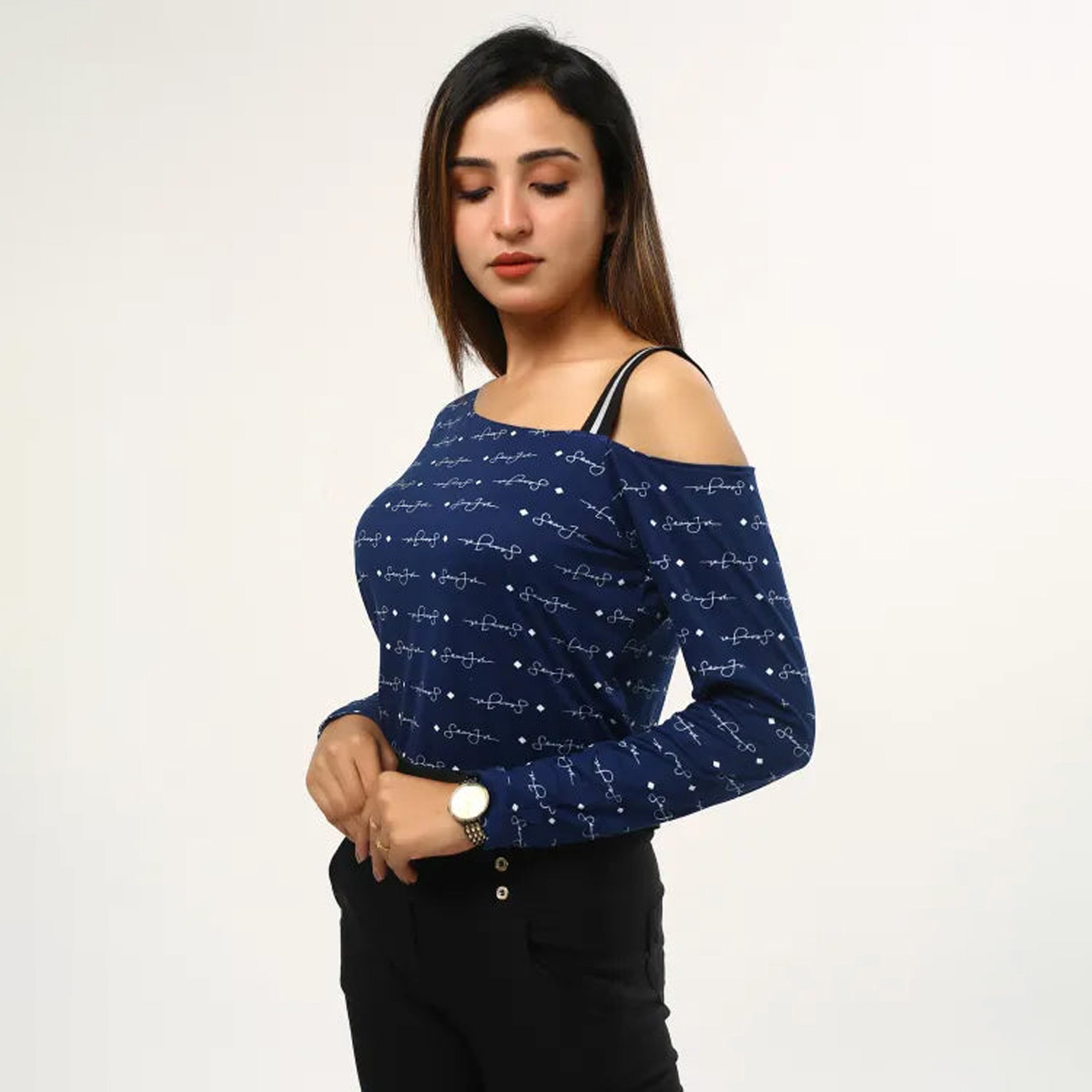 Picture of TORR Navy Blue Women's Top