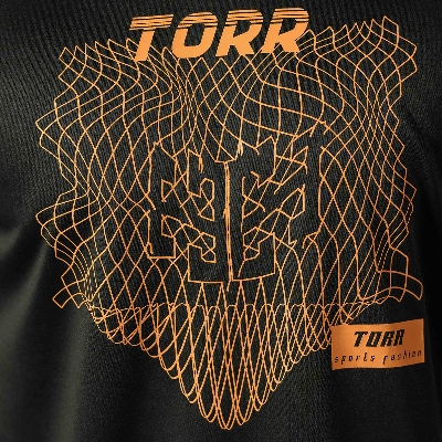 Picture of TORR Black Men's Activewear T-shirt