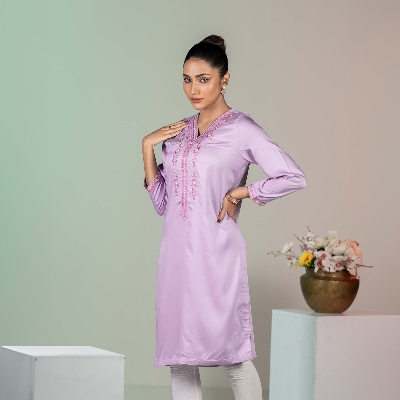 Picture of TORR Lavender Ethnic Wear (01 Piece Kurti)