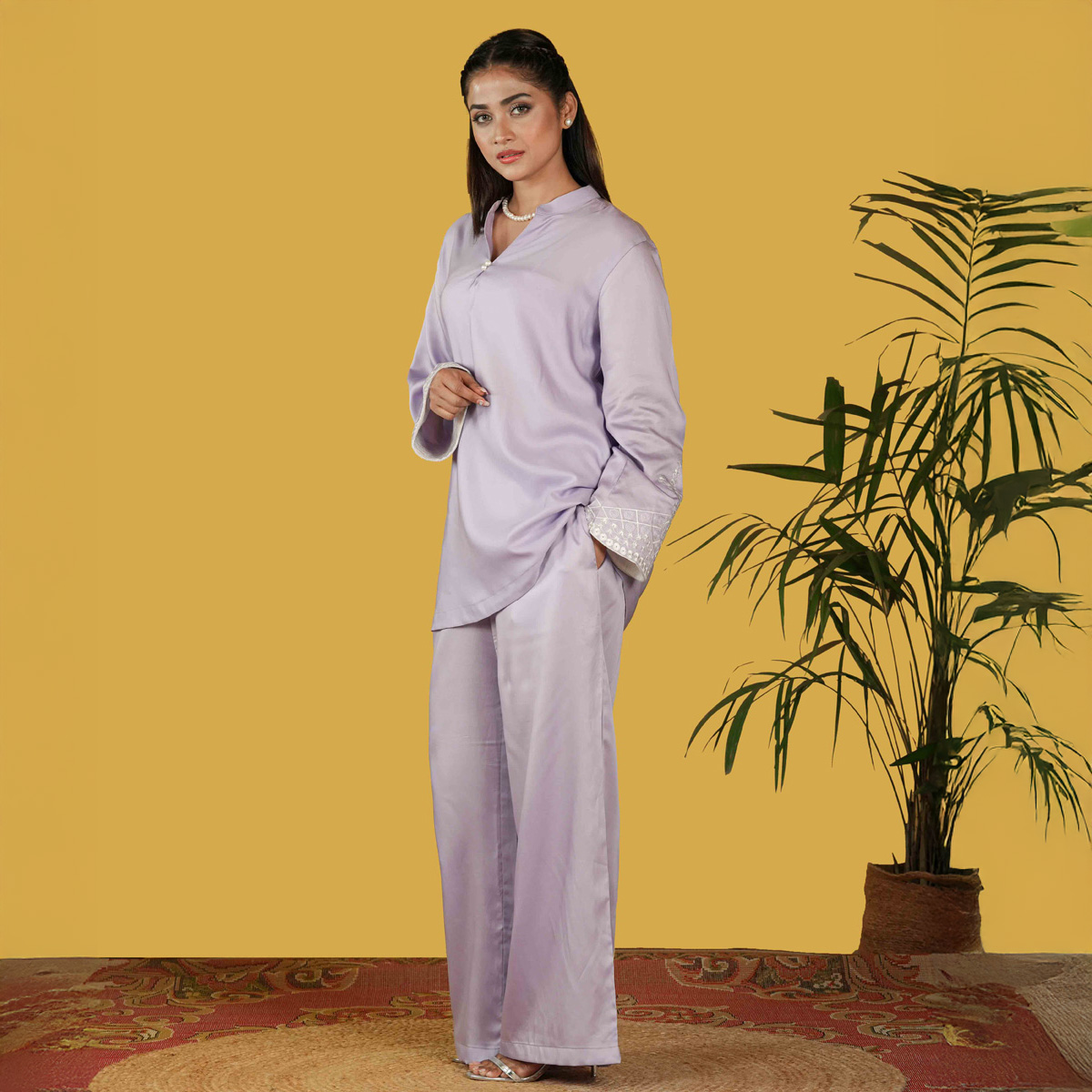 Picture of TORR Lavender Women's Co-Ord Set