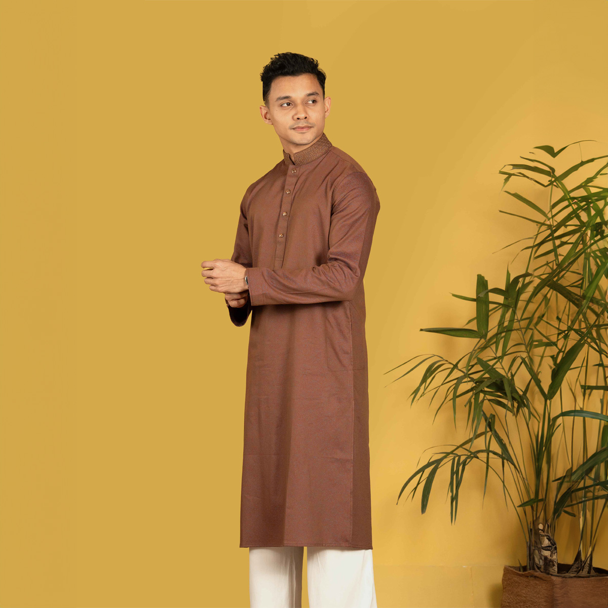 Picture of TORR Orange Rust Men's Panjabi