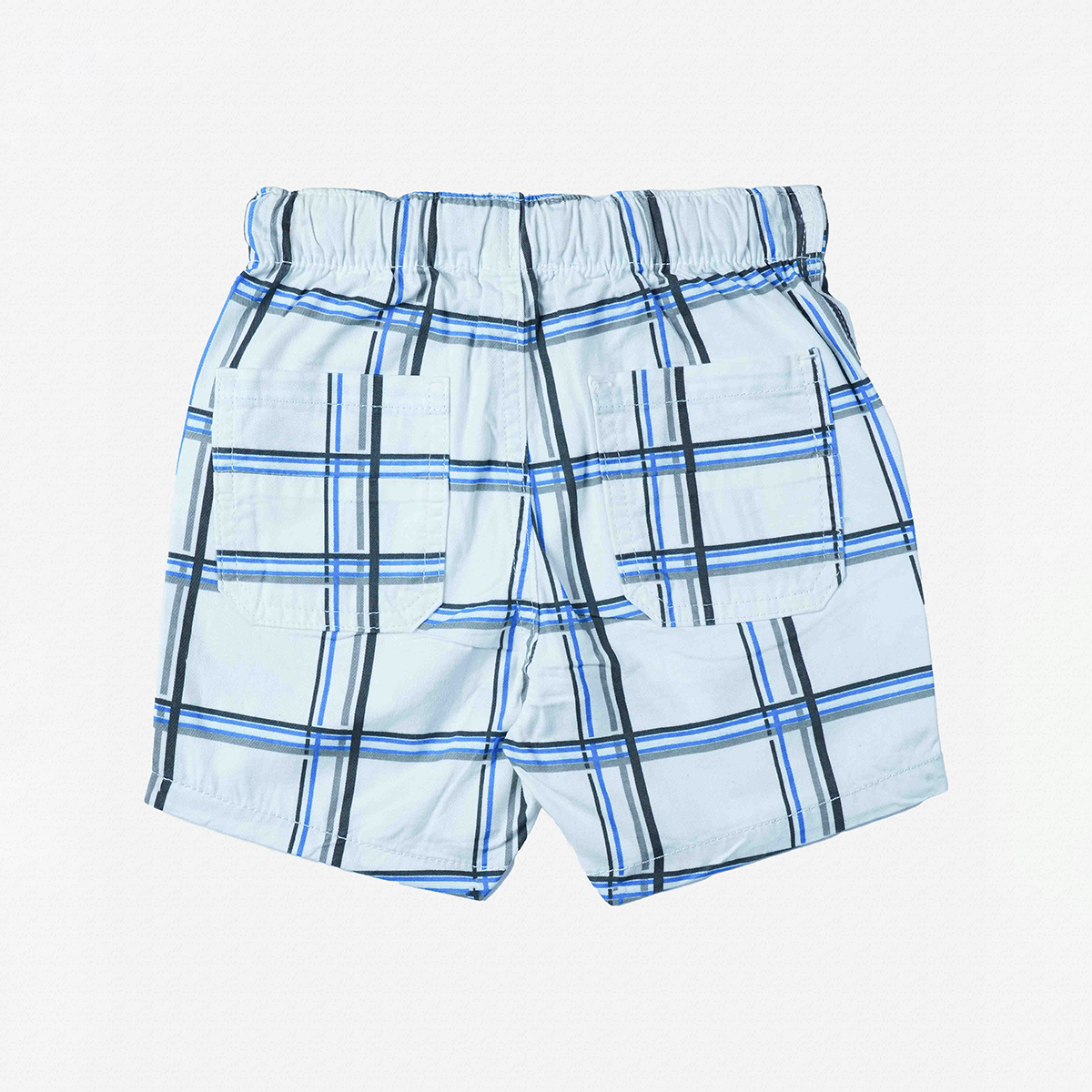 Picture of TORR White Check Boys Shorts