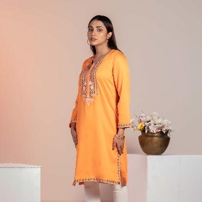 Picture of TORR Tangerine Ethnic Wear (01 Piece Kurti)