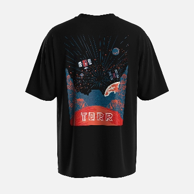 Picture of TORR Black Drop Shoulder T-shirt