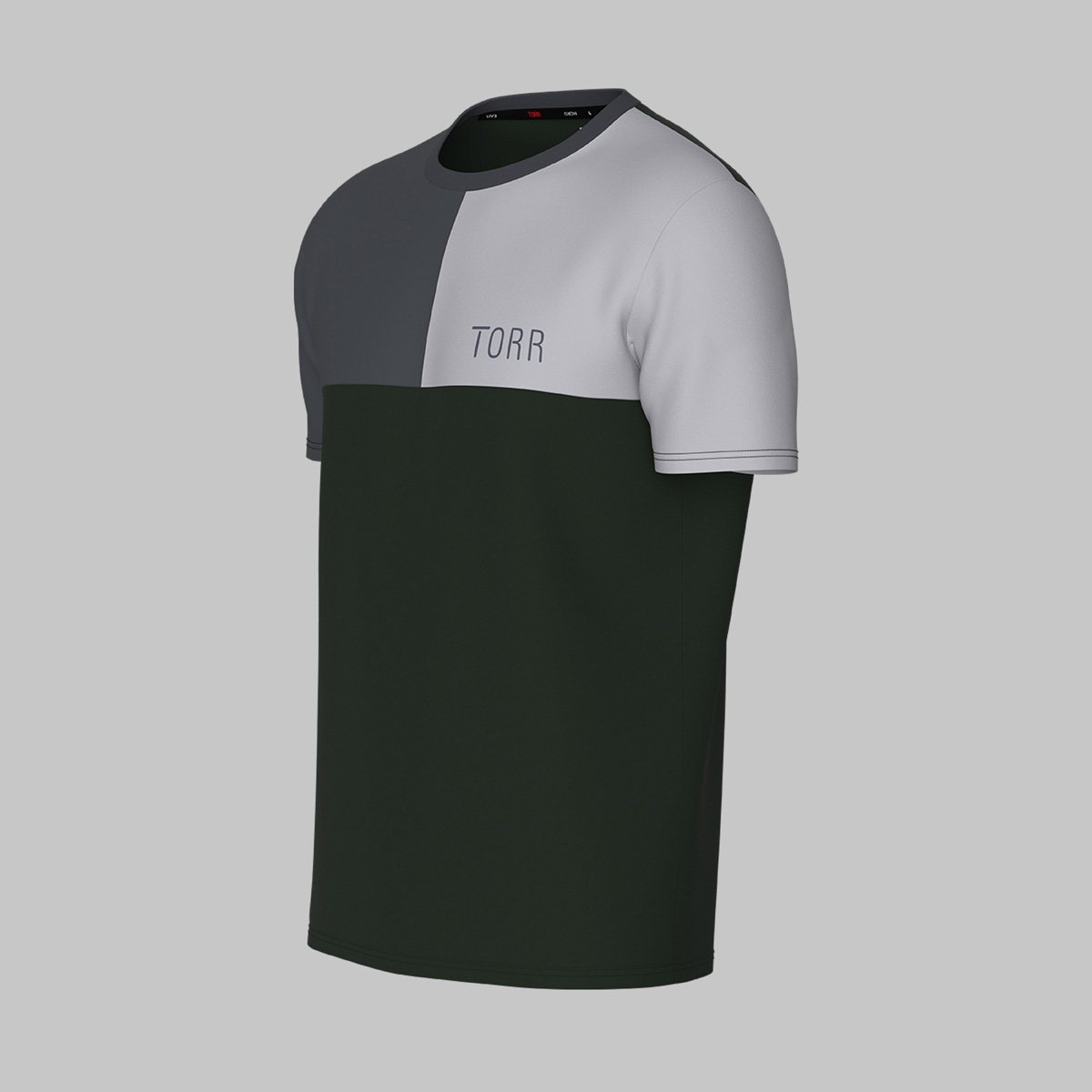 Picture of TORR Black Dark Grey Men's T-shirt