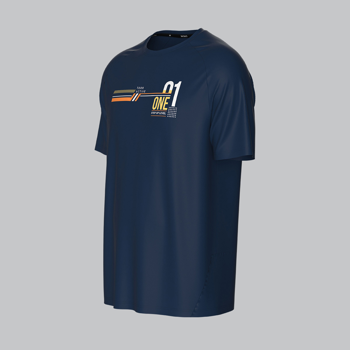 Picture of TORR Athletic Navy Men's Activewear T-shirt