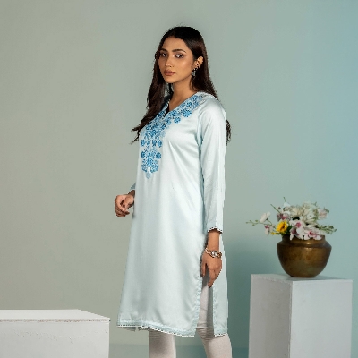 Picture of TORR Sky Blue Ethnic Wear (01 Piece Kurti)