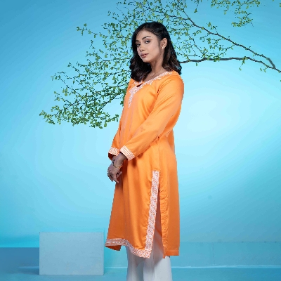 Picture of TORR  Tangerine Ethnic Wear (01 Piece Kurti)