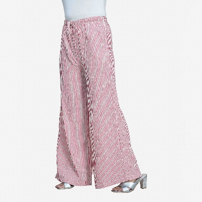 Picture of TORR Red Stripe Womens Palazzo