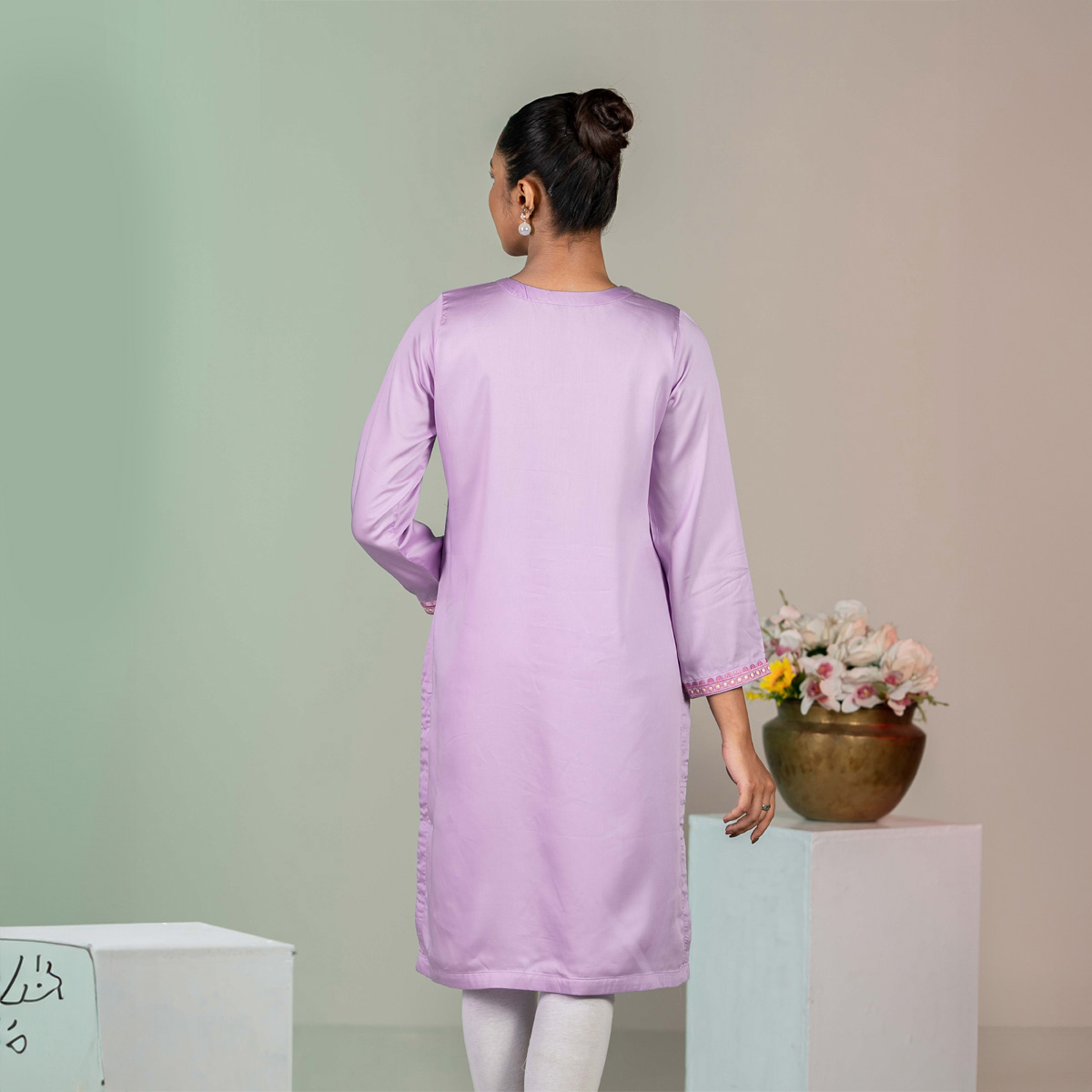 Picture of TORR Lavender Ethnic Wear (01 Piece Kurti)