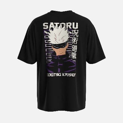 Picture of TORR Jet Black Drop Shoulder T-shirt