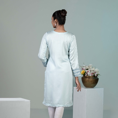 Picture of TORR Sky Blue Ethnic Wear (01 Piece Kurti)