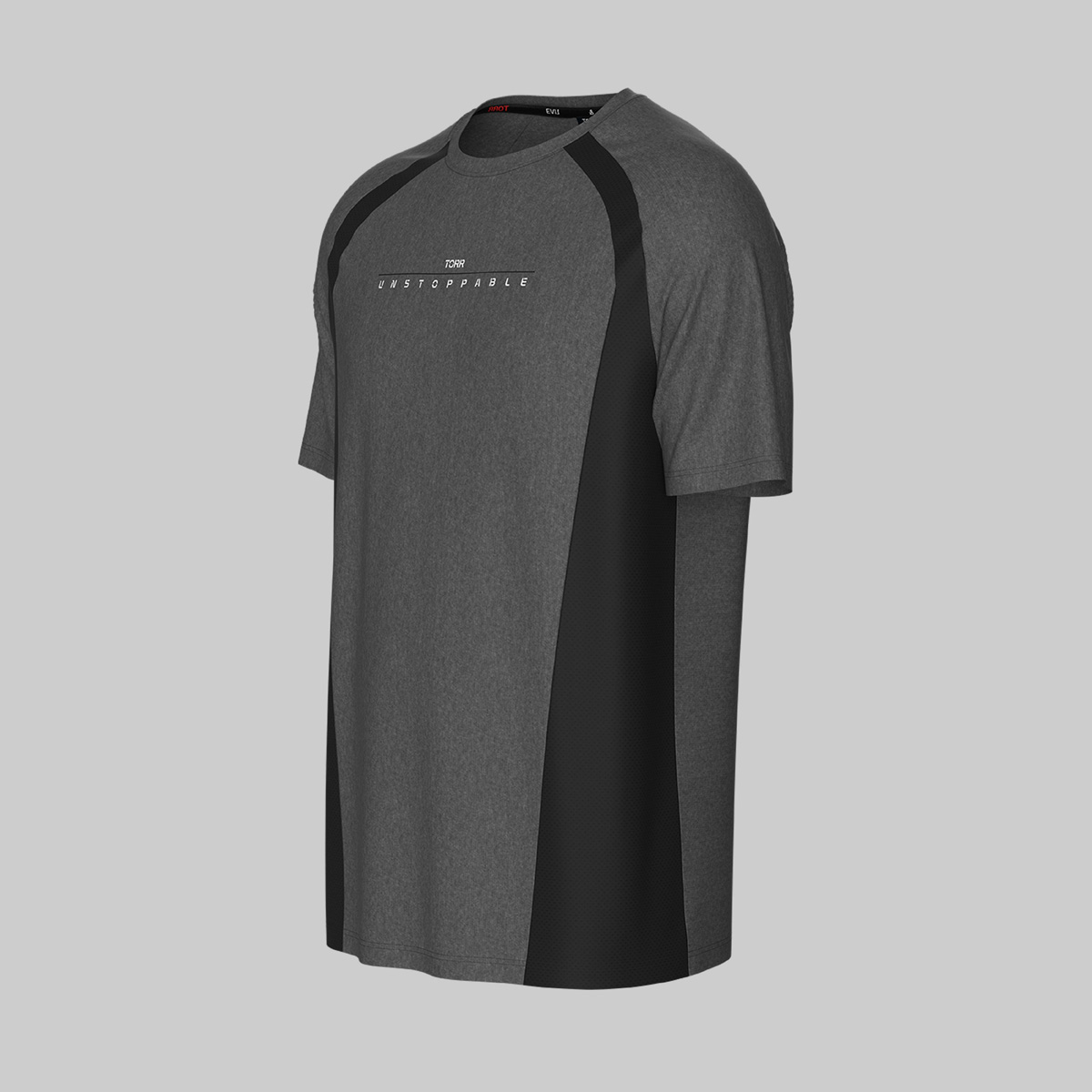 Picture of TORR  Grey Chine & Negro Mash Men's Activewear T-shirt