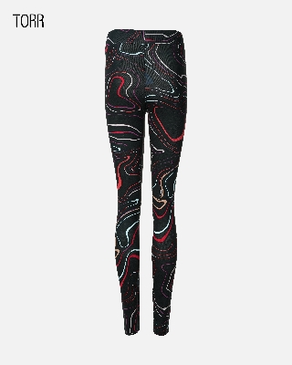 Picture of TORR BLACK MULTI AOP Women's Leggings
