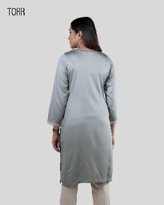Picture of TORR  Silver Ethnic Wear (01 Piece Kurti)