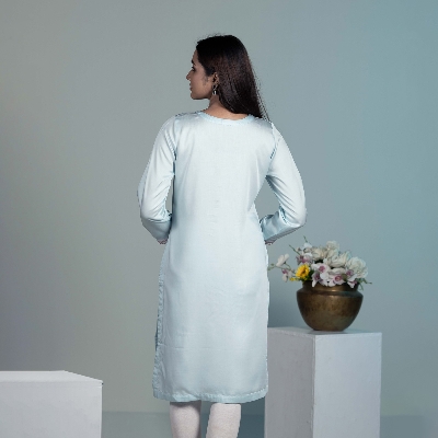 Picture of TORR Sky Blue Ethnic Wear (01 Piece Kurti)