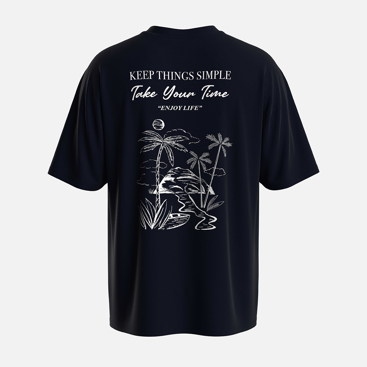 Picture of TORR Night Sky Drop Shoulder T-shirt