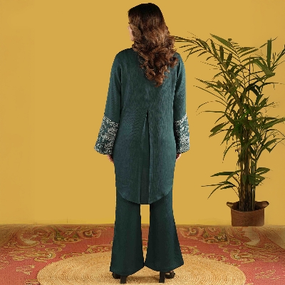 Picture of TORR Dark Green Women's Co-Ord Set