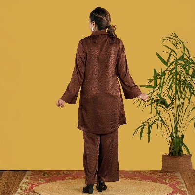 Picture of TORR Dark Coffee Women's Co-Ord Set