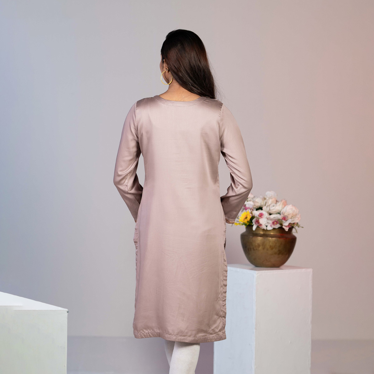 Picture of TORR Mauve Ethnic Wear (01 Piece Kurti)