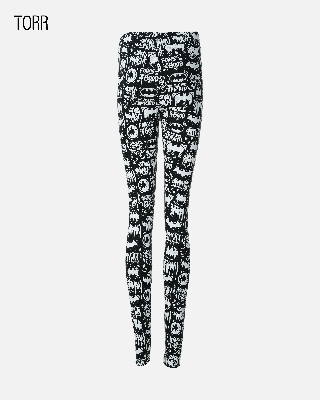 Picture of TORR BLACK/WHITE AOP Women's Leggings