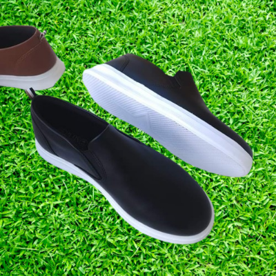 Picture of Loafer Styles' Rubber Sole Water Proof and Wind Proof Winter and Summer Shoe For Men Black