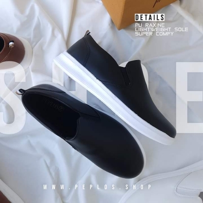 Picture of Loafer Styles' Rubber Sole Water Proof and Wind Proof Winter and Summer Shoe For Men Black