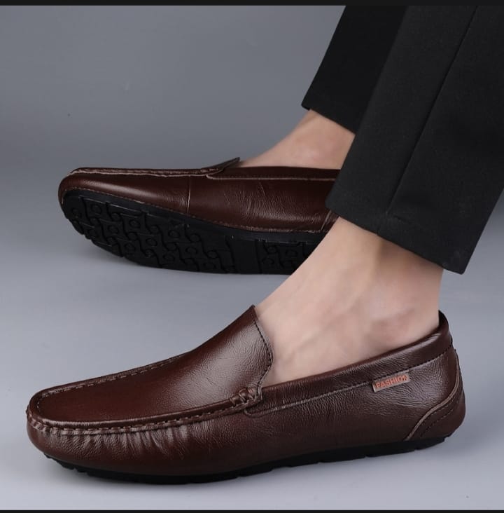 Picture of Men Shoes Luxury Trendy  Casual Slip on Formal Loafers Men  Black Male Driving Shoes