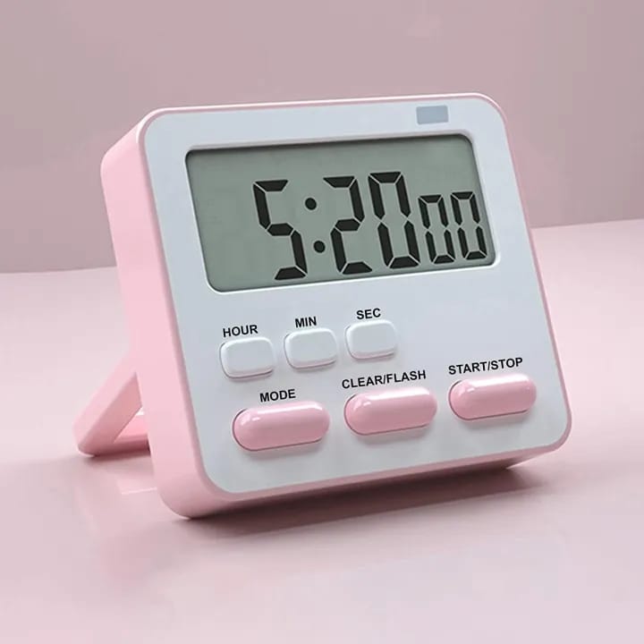 Picture of Digital Display Baking Timer Timer Alarm Clock Kitchen Reminder Cute Clock Digital Clocks Silent Clock Food Abs Student Stopwatch Oven Timers