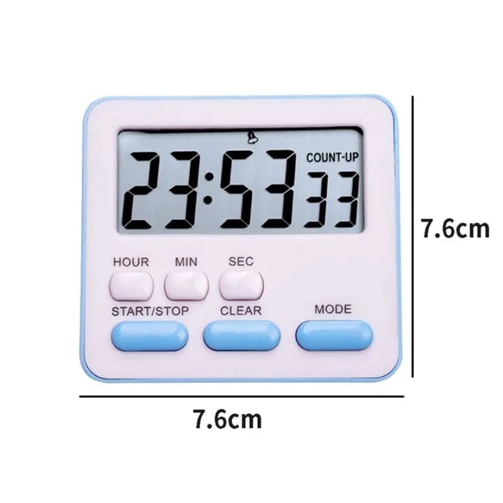 Picture of Digital Display Baking Timer Timer Alarm Clock Kitchen Reminder Cute Clock Digital Clocks Silent Clock Food Abs Student Stopwatch Oven Timers