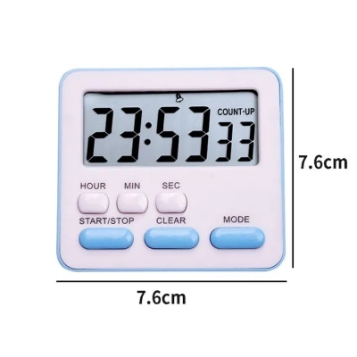 Picture of Digital Display Baking Timer Timer Alarm Clock Kitchen Reminder Cute Clock Digital Clocks Silent Clock Food Abs Student Stopwatch Oven Timers