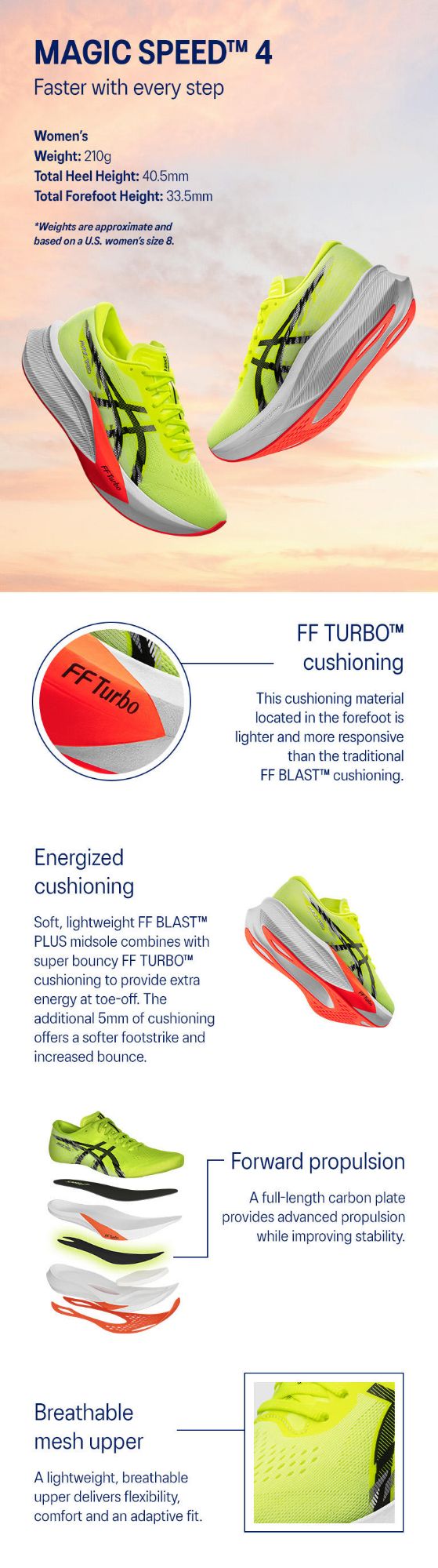 Picture of Asics magic speed 4 running shoes