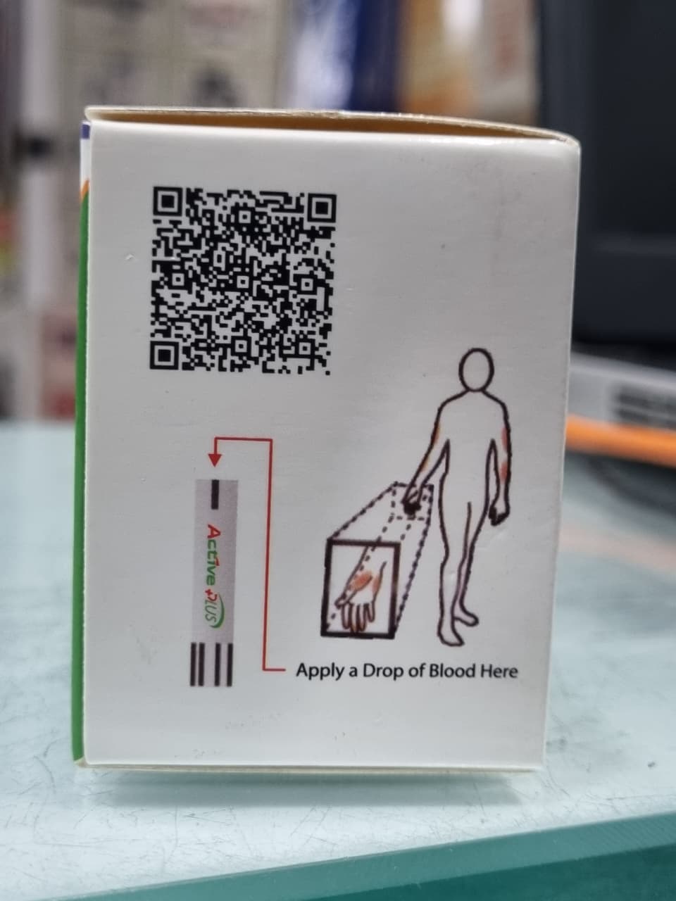 Picture of Active+ PLUS Blood Glucose Test Strips –50 pes Model AP-23