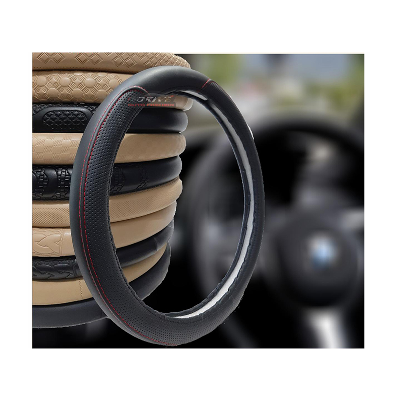 Picture of PVC Leather Steering Wheel Cover - Black