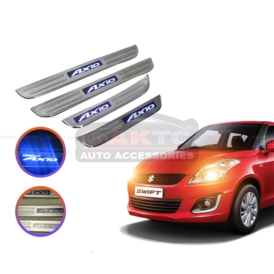 Picture of TOYOTA AXIO LED Light Stainless Door Sills - Blue  DOOR LIGHT