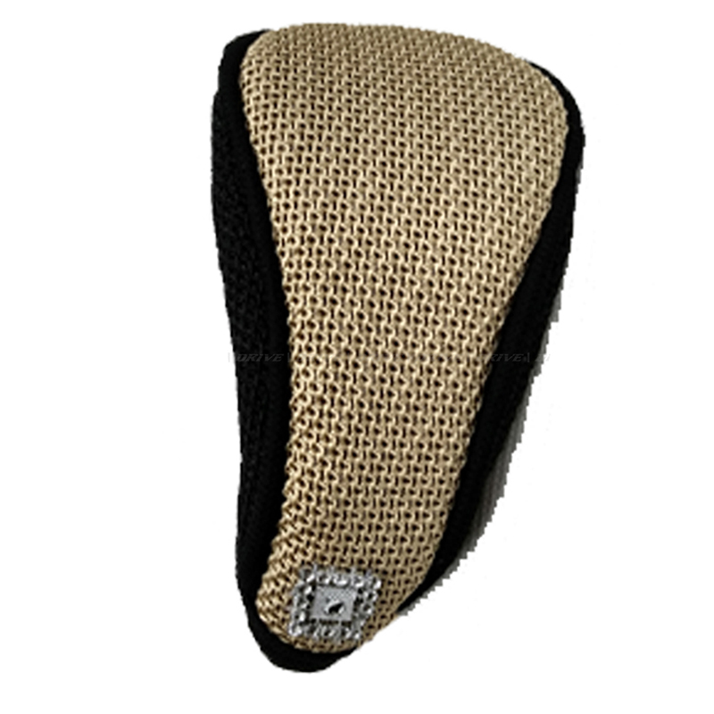 Picture of Cool Fabric Gear Knob Cover - Black and Beige