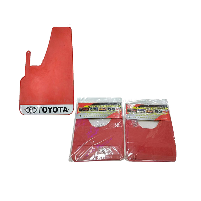 Picture of TOYOTA MUD FLAPS CAR WHEEL MAT PVC Mud guard Cover  - Red