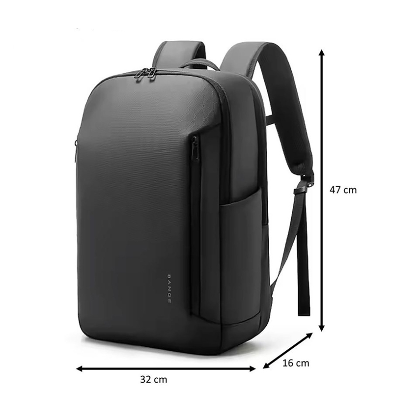 Picture of BANGE BG-3057 Large Capacity Men Business Work Lightweight Computer Backpack(Black)