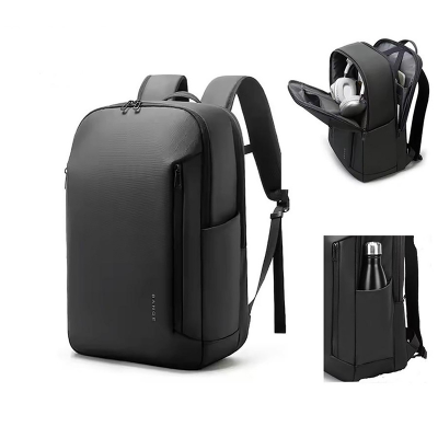 Picture of BANGE BG-3057 Large Capacity Men Business Work Lightweight Computer Backpack(Black)