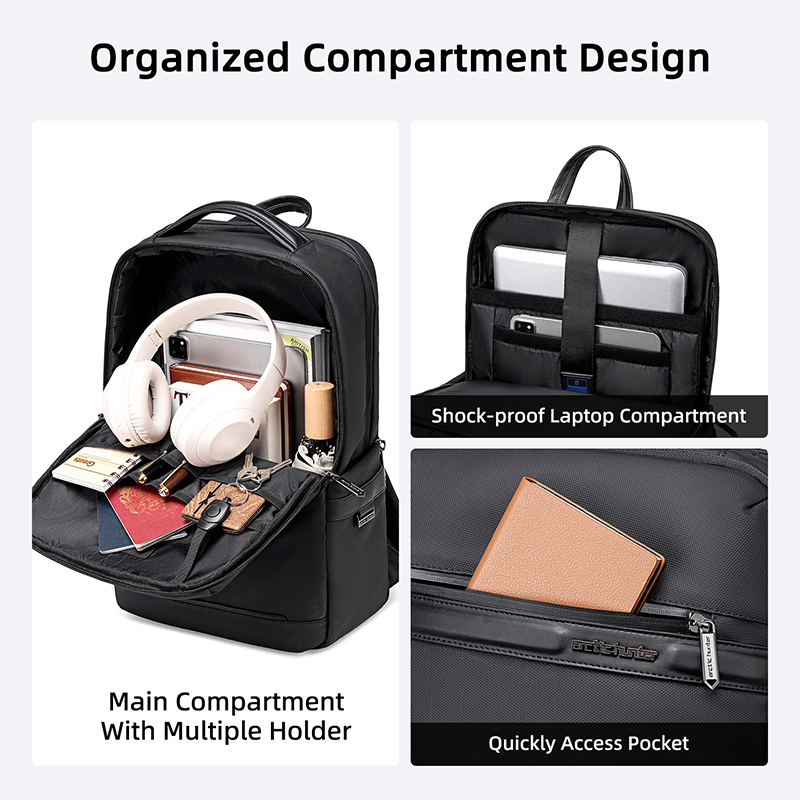 Picture of Arctic Hunter B00872 Slim Office Backpack For Men Stylish Lightweight Laptop Bag Water-Resistant Breathable Business Backpack for Work and Daily Use